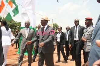 Côte dÂ’Ivoire : Ouattara à  son arrivée à  Korhogo: ''le gouvernement est au travail''